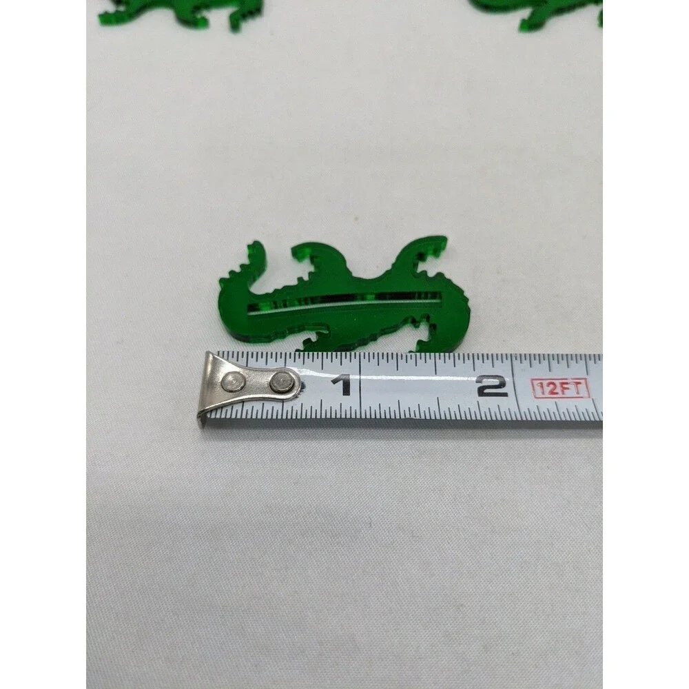 Lot Of (8) Green Translucent Litko Arkham Horror Cthulhu Monster Bases
